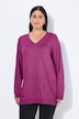 Pullover, V-Ausschnitt, Langarm, weicher Feinstrick