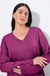 Pullover, V-Ausschnitt, Langarm, weicher Feinstrick