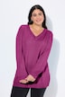 Pullover, V-Ausschnitt, Langarm, weicher Feinstrick