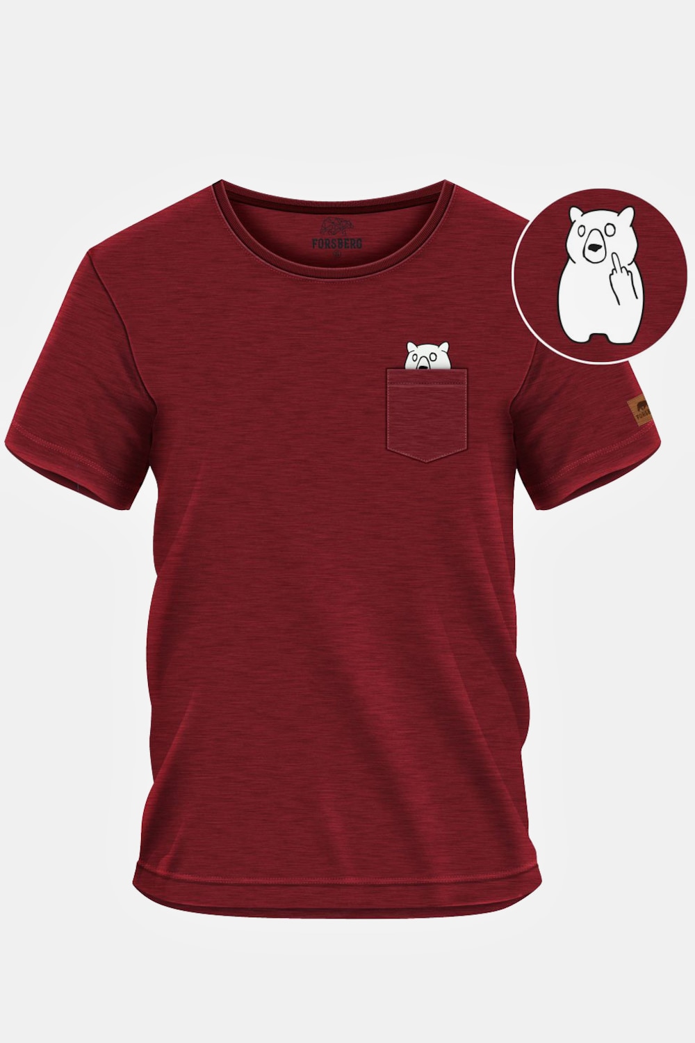 FORSBERG Fingarson T-Shirt dunkelrot