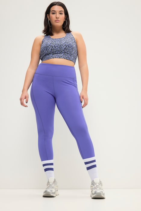 Sportlegging, enkellang, elastische tailleband, zakje