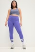 Trenings-tights, ankellengde, elastisk linning, lomme