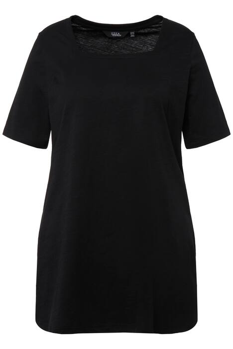 Dlouhé tričko, hranatý výstřih, Classic, krátké rukávy