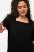 Square Neck Short Sleeve Cotton Knit Tunic