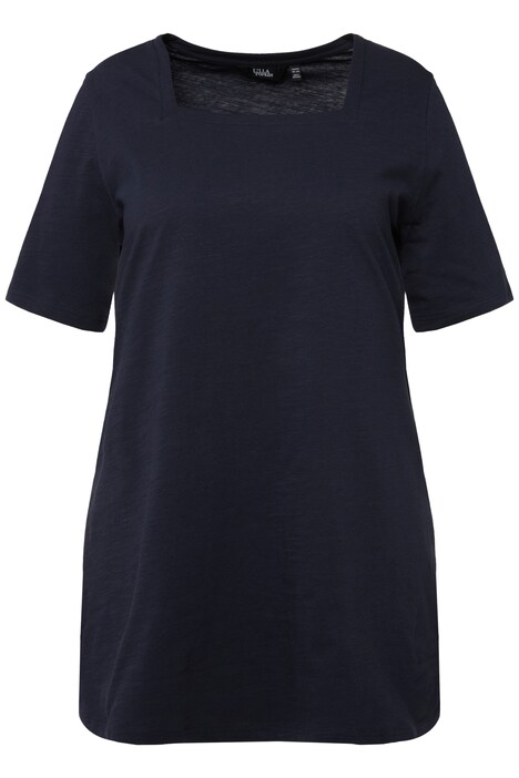 Dlouhé tričko, hranatý výstřih, Classic, krátké rukávy