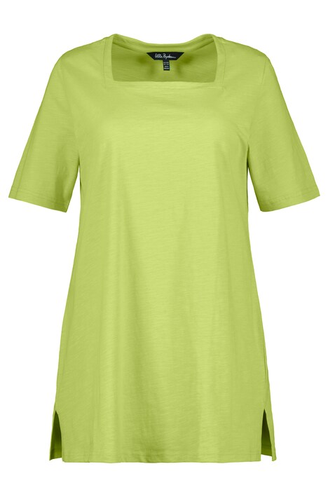 Dlouhé tričko, hranatý výstřih, Classic, krátké rukávy