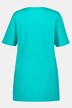 Square Neck Short Sleeve Cotton Knit Tunic