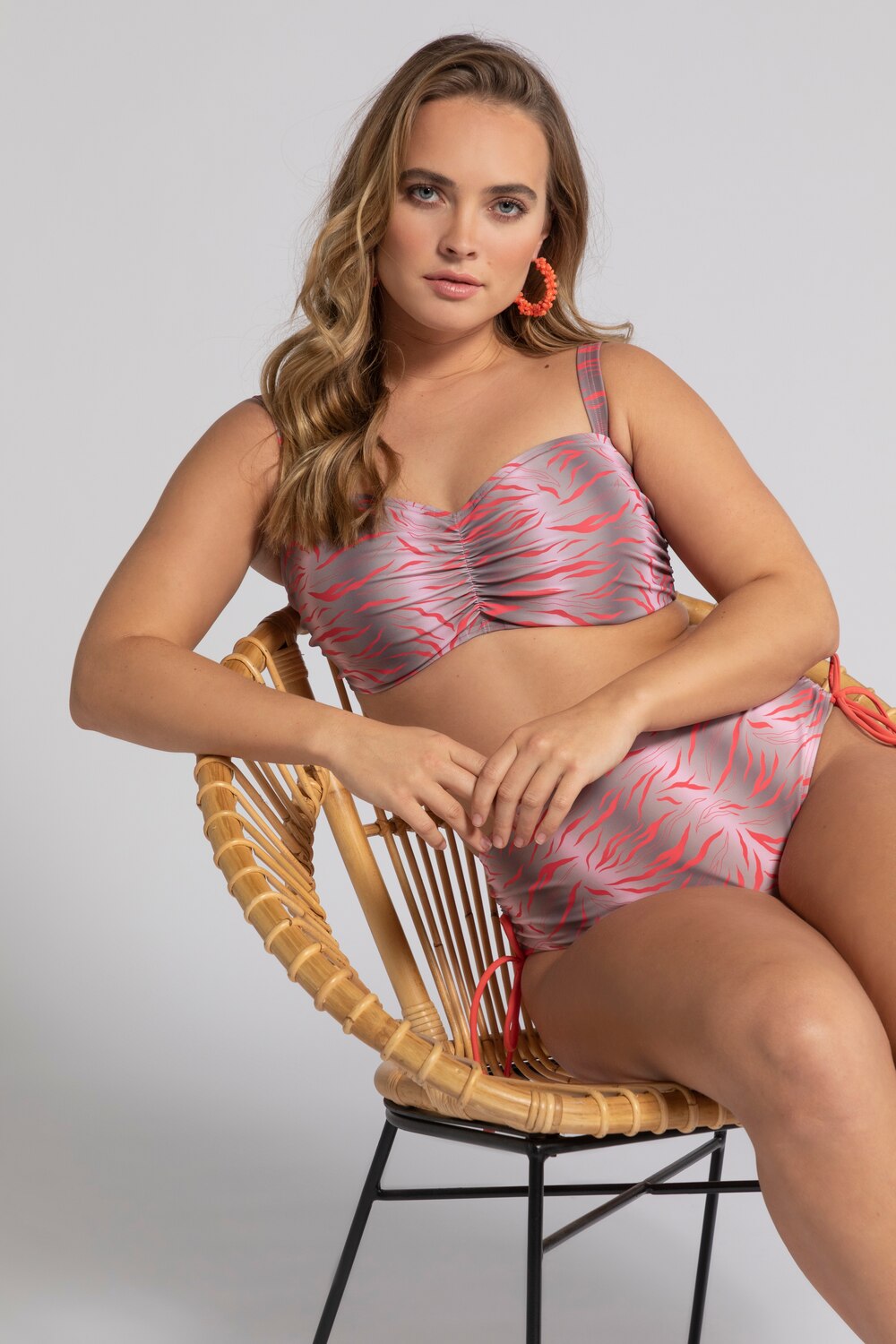 Grote Maten bikini, Dames, bruin, Maat: 54, Synthetische vezels/Elastaan, Ulla Popken Grote Maten bikini, Dames, bruin, Maat: 54, Synthetische vezels/Elastaan, Ulla Popken