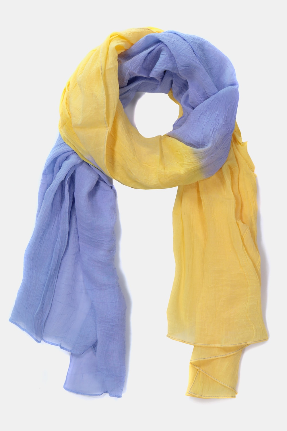 Grote Maten sjaal, Dames, blauw, Maat: One Size, Katoen, Ulla Popken