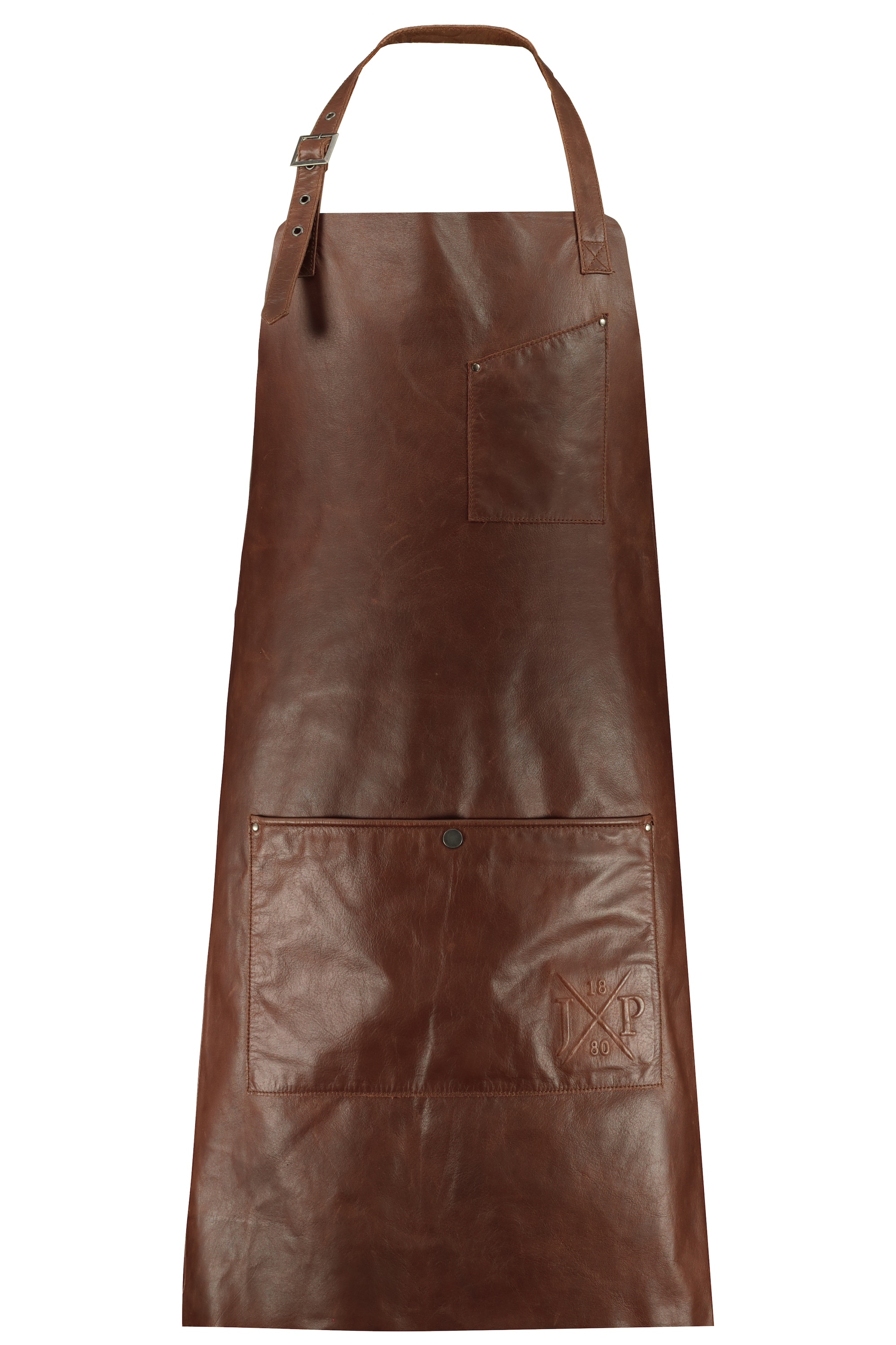 JP 1880 Accessoire I kastanienbraun Lederschürze Grillen Größe verstellbar
