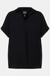 Bluse, Rücken-Knöpfe, Oversized, Zierfalte, Halbarm