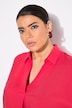 Bluse, Rücken-Knöpfe, Oversized, Zierfalte, Halbarm