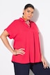 Bluse, Rücken-Knöpfe, Oversized, Zierfalte, Halbarm