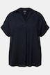 Bluse, knapper i ryggen, oversize, læg, halværme