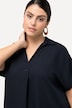 Bluse, knapper i ryggen, oversize, læg, halværme