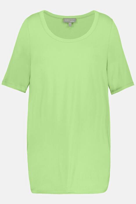 Longshirt, Taschen, A-Line, Rundhals, Halbarm