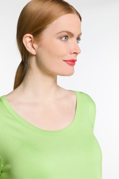 Longshirt, Taschen, A-Line, Rundhals, Halbarm