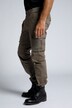 Pantalon cargo, coupe spéciale ventres forts, coupe straight, jusqu'à la taille 70