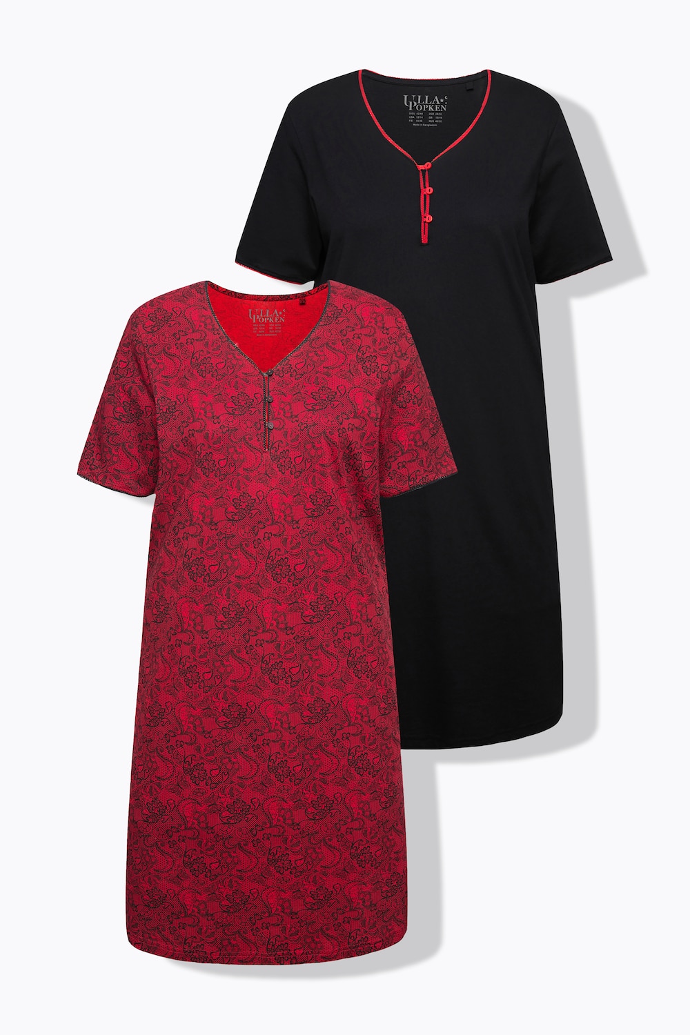 Große Größen Bigshirt, Damen, rot, Größe: 62/64, Baumwolle, Ulla Popken