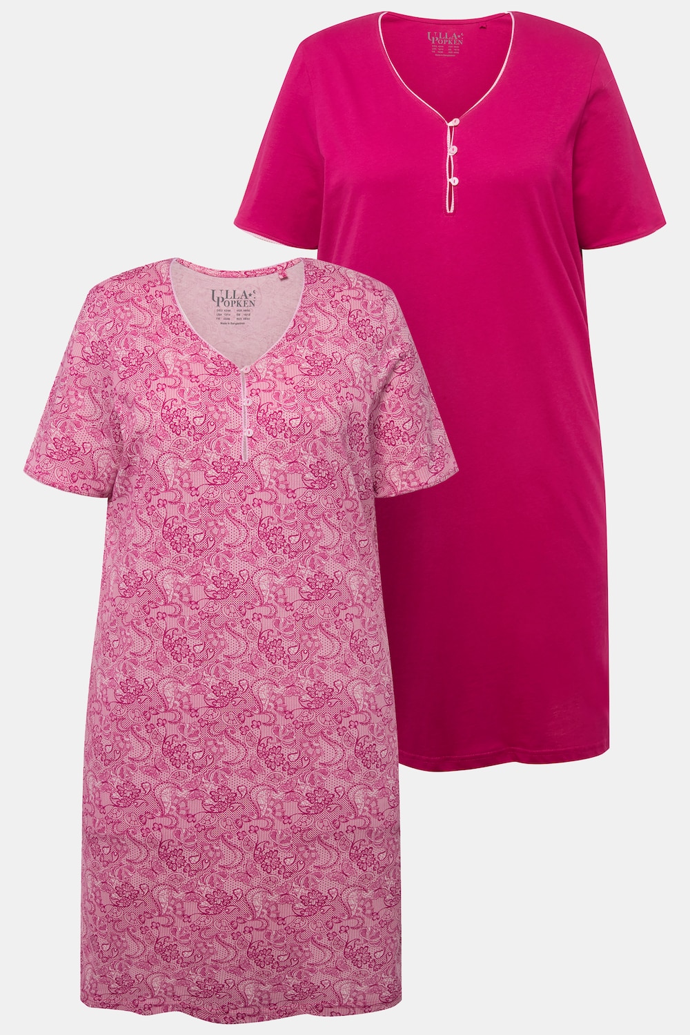 Große Größen Bigshirt, Damen, rosa, Größe: 54/56, Baumwolle, Ulla Popken