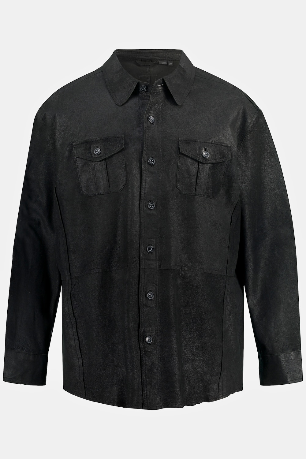 Lederhemd, Große Größen, Herren, schwarz, Größe: 6XL, Leder, JP1880 product