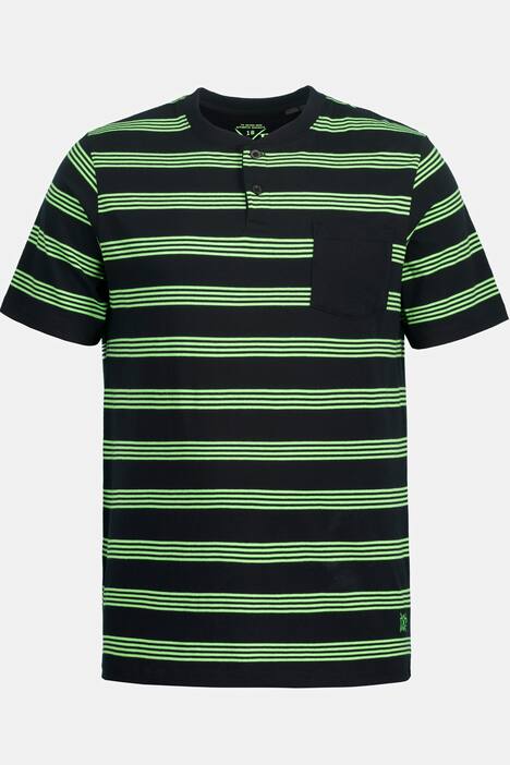 Pyjamas, randig topp, enfärgade shorts, upp till 8XL