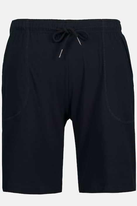 Pyjamas, randig topp, enfärgade shorts, upp till 8XL