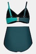 Bikini, Farbverlauf, High Waist, verstellbare Träger