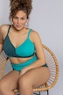 Bikini, Farbverlauf, High Waist, verstellbare Träger