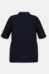 Zip Front Short Sleeve Terry Knit Cotton Polo Shirt
