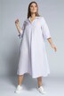 A-line Front Pleat Linen Blend Dress