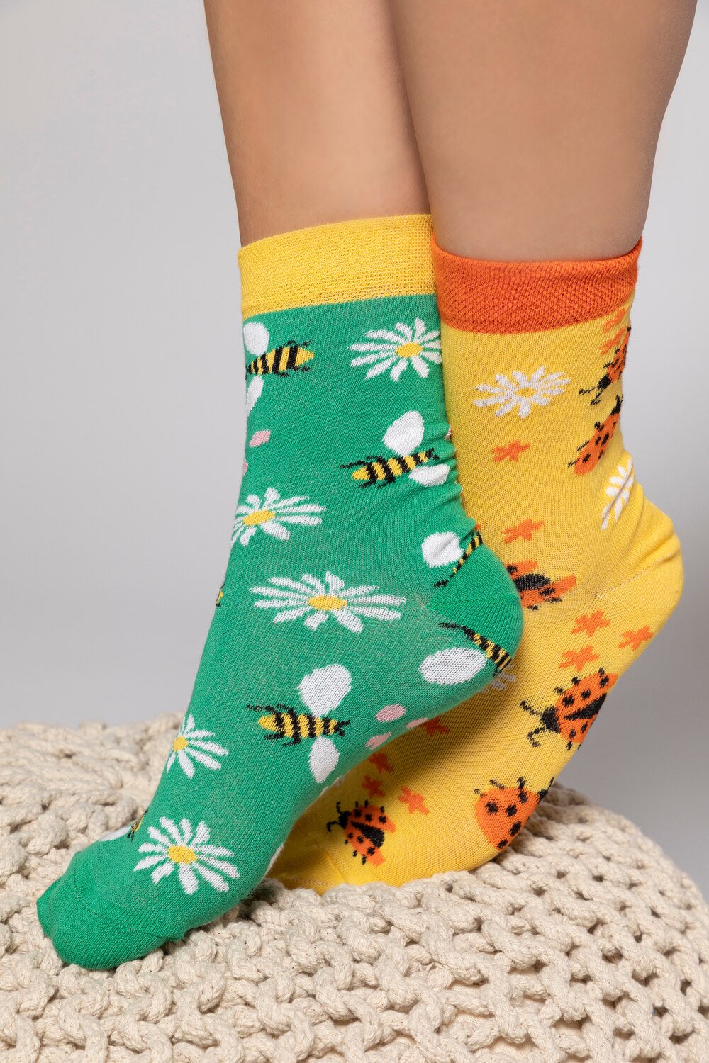 Grote Maten sokken, Dames, wit, Maat: One Size, Katoen/Synthetische vezels, Ulla Popken