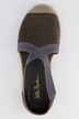 Elastic Strap Detail Suede Look Espadrilles