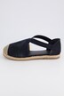 Elastic Strap Detail Suede Look Espadrilles