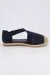 Elastic Strap Detail Suede Look Espadrilles