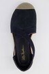 Elastic Strap Detail Suede Look Espadrilles