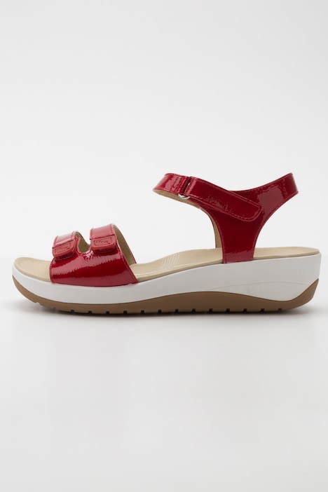 keilabsatz sandalen leder