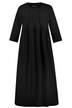 Žerzejové šaty, kulatý výstřih, nařasený příčný šev, 3/4 rukávy