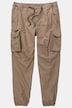 Pantalon cargo, tissu Ripstop. Taille élastique, coupe Tapered Loose Fit.