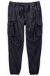 Cargo kalhoty, ripstop, elastický pas, zúžený volný střih