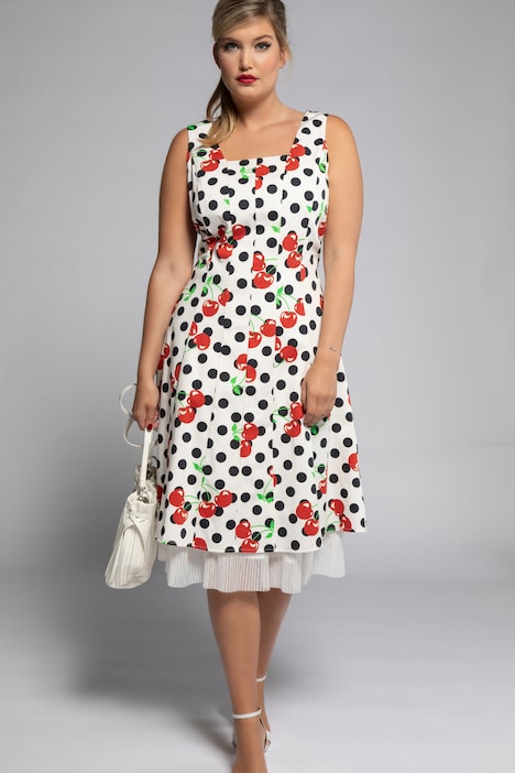 Cherry Dot Print Stretch Cotton Tank Dress | más Vestidos | Vestidos