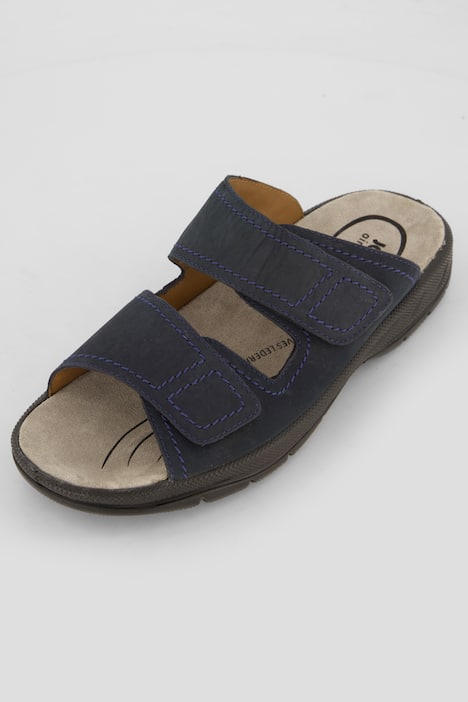 heren instapers, Jomos, leer, klittenbandpatjes, t/m mt. 50