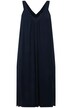 Žerzejové šaty, řasení, A střih, midi délka, výstřih do V, bez rukávů