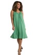 Žerzejové šaty, řasení, A střih, midi délka, výstřih do V, bez rukávů