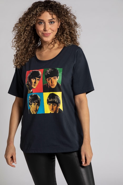 The Beatles Round Neck Short Sleeve Stretch Tee