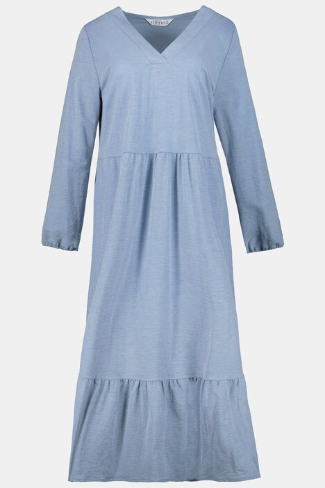 Mode Jurken Volante jurken H&M Volante jurk lichtgrijs casual uitstraling 