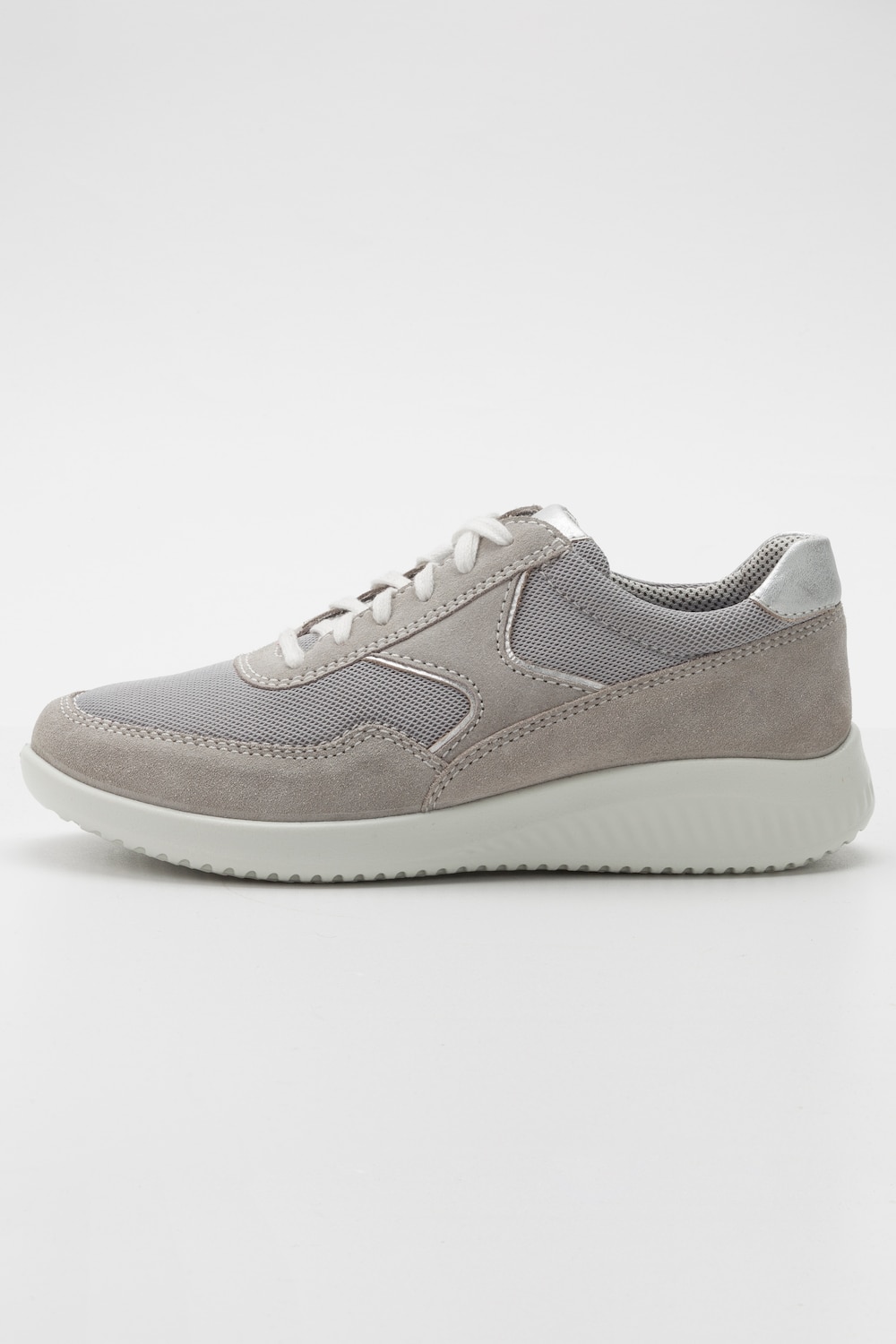Grote Maten sneakers, Dames, grijs, Maat: 38, Leer/Overige, Ulla Popken Grote Maten sneakers, Dames, grijs, Maat: 38, Leer/Overige, Ulla Popken