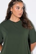 Longshirt, langer Classic Shape, Halbarm