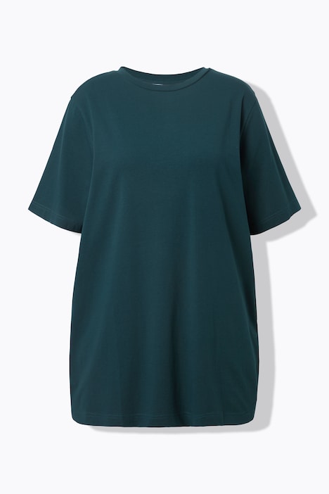 Longshirt, langer Classic Shape, Halbarm