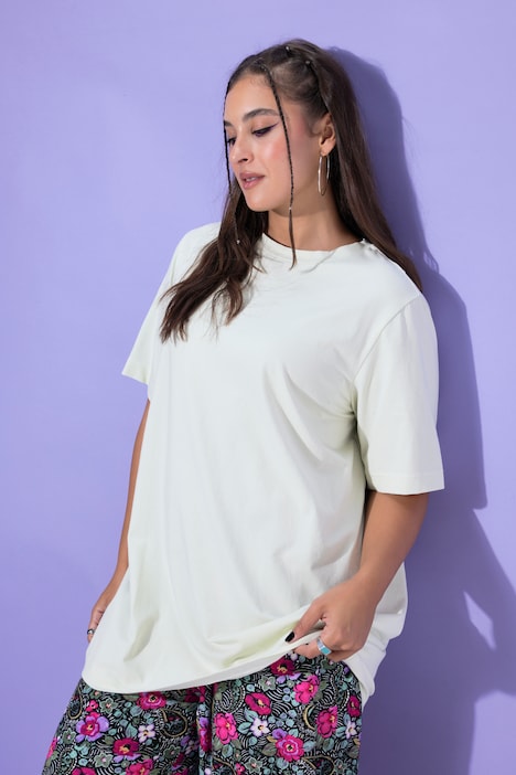 Longshirt, langer Classic Shape, Halbarm